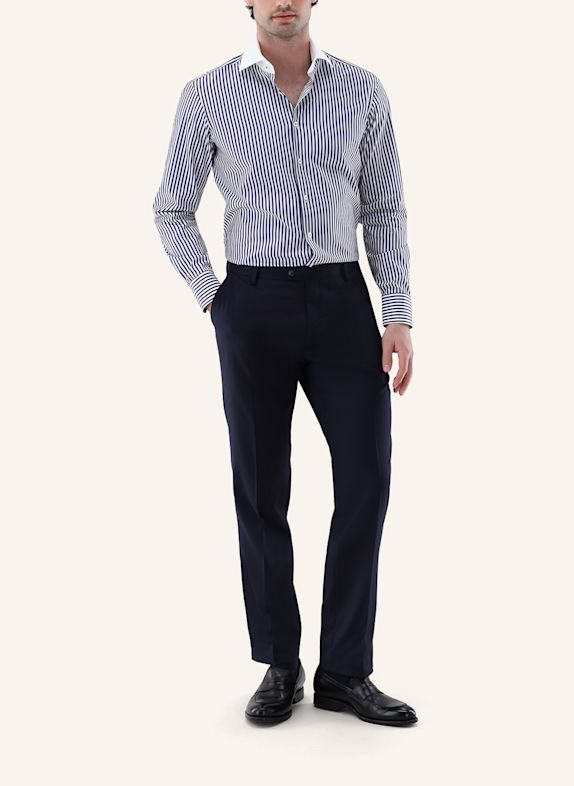 van Laack Overhemd, slim fit DONKERBLAUW