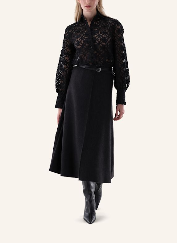 van Laack Blouse Modern Fit ZWART