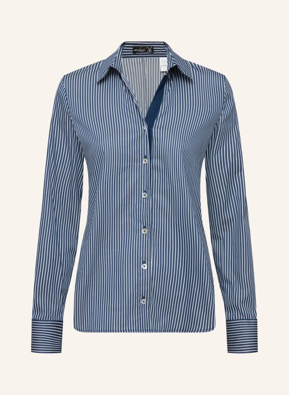 van Laack Bluse Modern Fit Langer Ärmel Hemdblusenkragen DUNKELBLAU