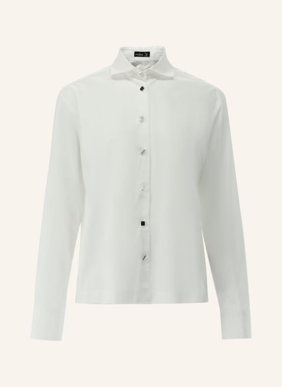 van Laack Bluse Modern Fit Langer Ärmel Hemdblusenkragen WEISS