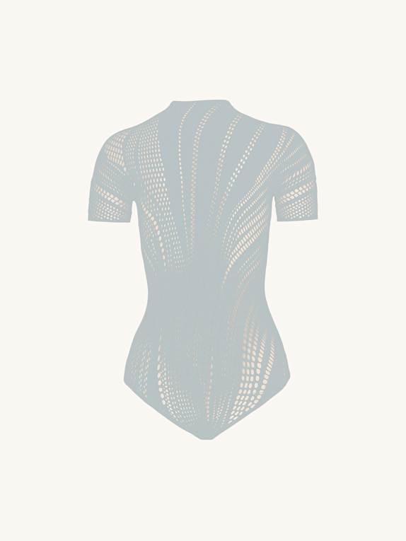 Wolford Body ORGANIC NET BODY HELLBLAU