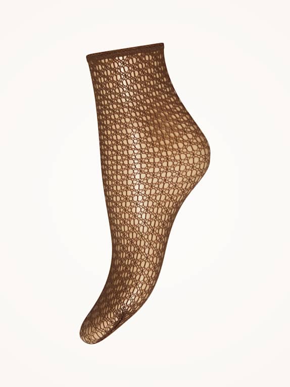 Wolford Wolford Socks Fine Net Socks BRAUN