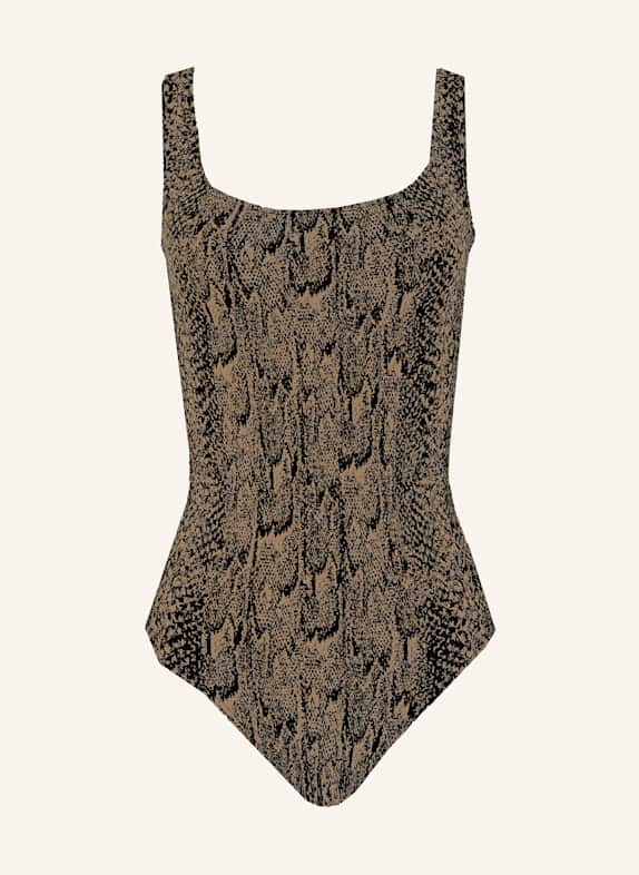 Wolford Body SEAMLESS PYTHON BODY BEIGE/ SCHWARZ
