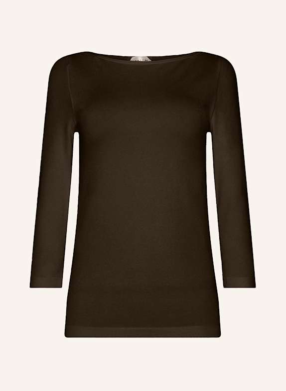 Wolford Pullover CORDOBA TOP LONG SLEEVES DUNKELBRAUN