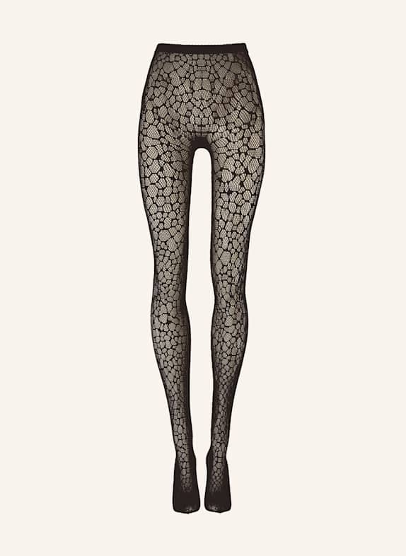 Wolford Strumpfhose REPTILE NET TIGHTS DUNKELBRAUN
