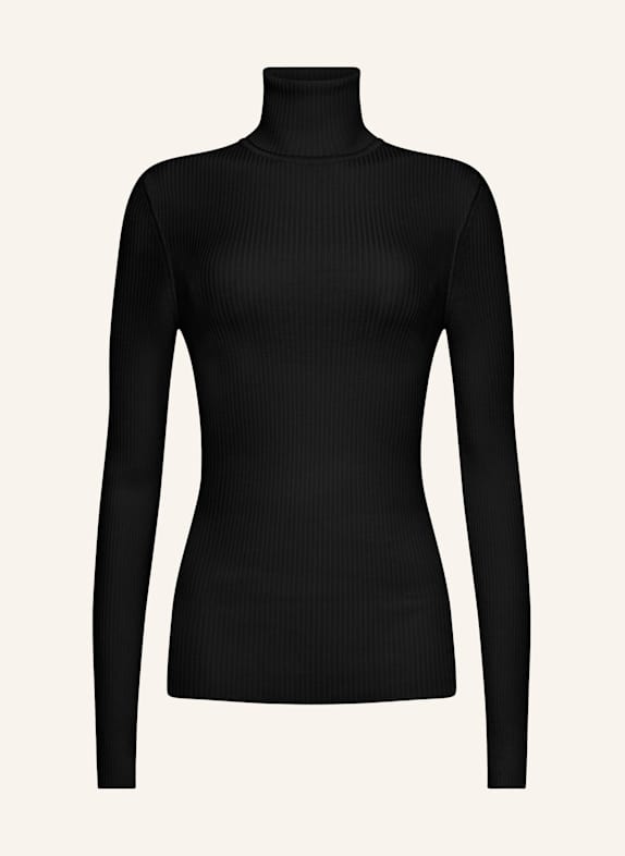 Wolford Pullover MERINO FINE RIB TOP LONG SLEEV SCHWARZ