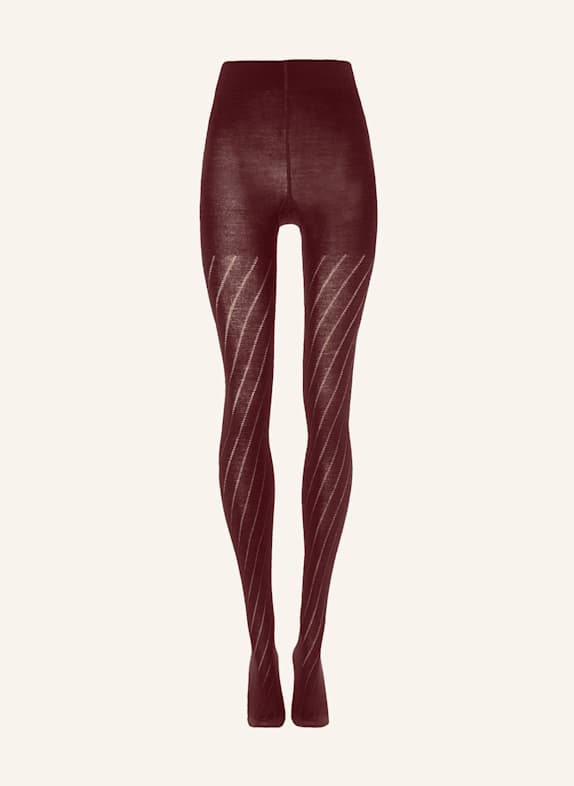 Wolford Strumpfhose MERINO DOT TIGHTS ROT