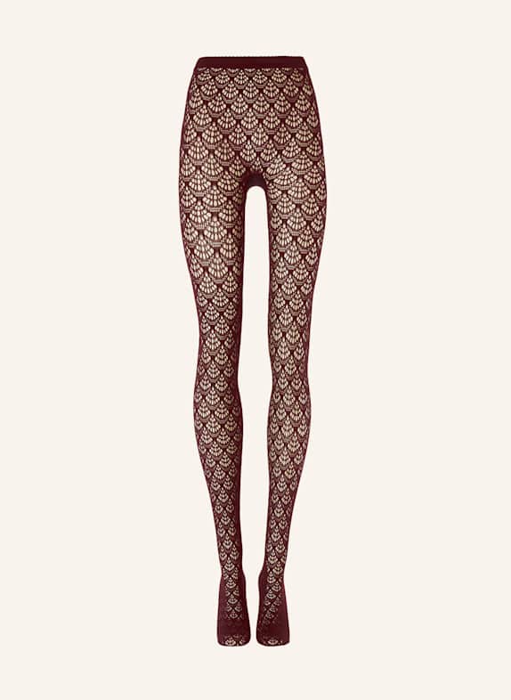Wolford Strumpfhose MERMAID NET TIGHTS ROT