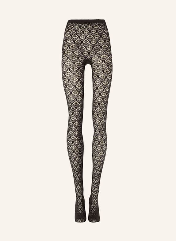 Wolford Strumpfhose MERMAID NET TIGHTS DUNKELBRAUN