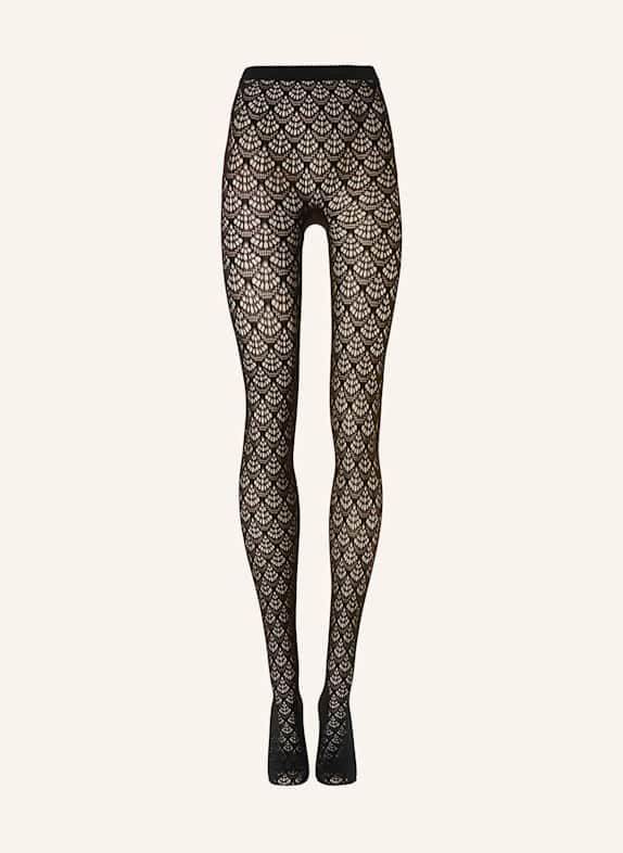 Wolford Strumpfhose MERMAID NET TIGHTS SCHWARZ