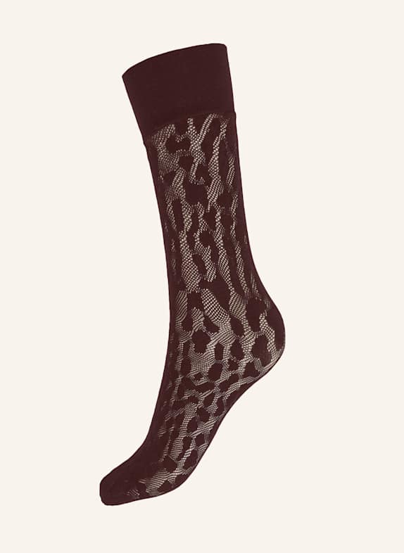 Wolford Socken REPTILE NET SOCKS BRAUN