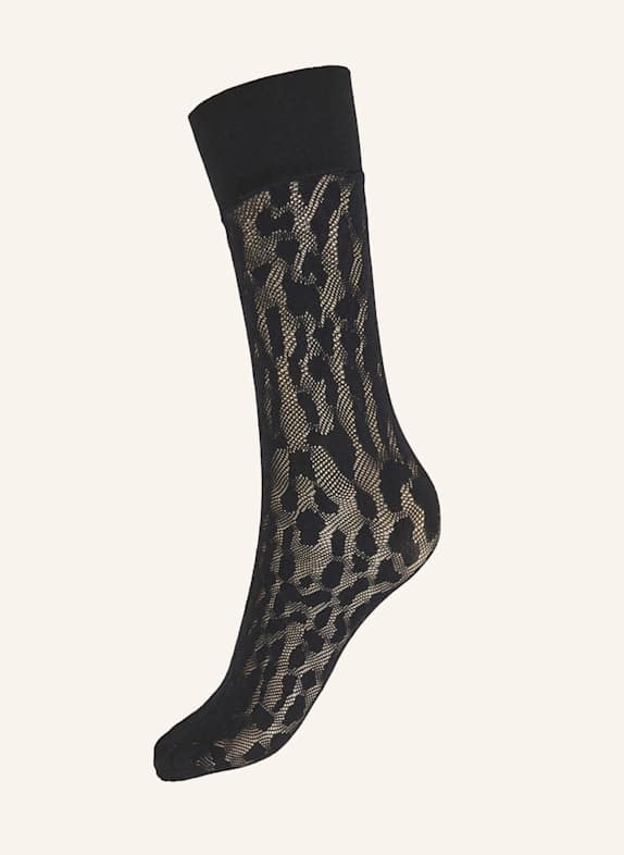 Wolford Socken REPTILE NET SOCKS SCHWARZ