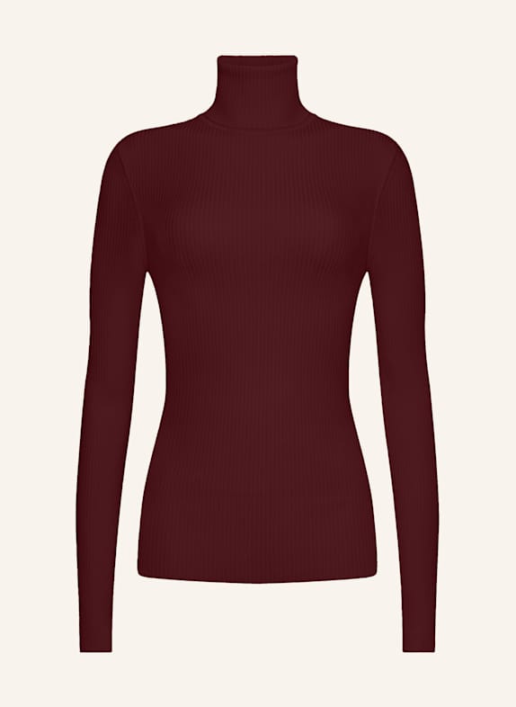 Wolford Pullover MERINO FINE RIB TOP LONG SLEEV ROT