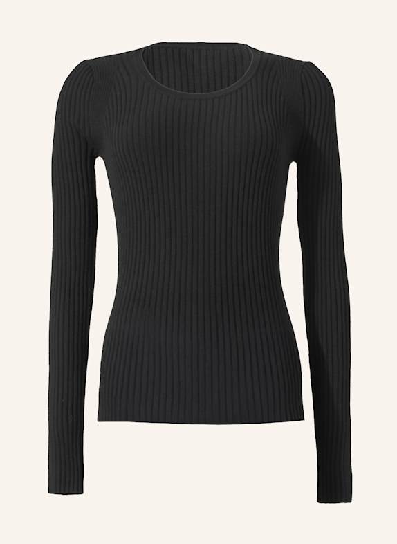 Wolford Pullover FINE MERINO RIB TOP L. SLEEVES SCHWARZ