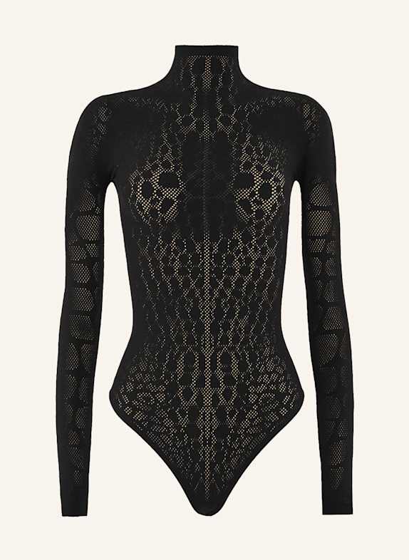 Wolford Body REPTILE NET STRING BODY SCHWARZ