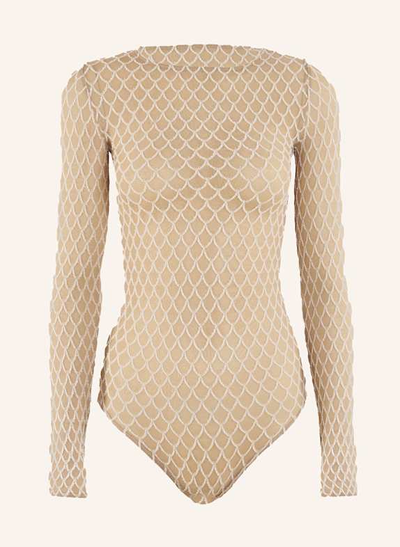 Wolford Body VELVET NET ILLUSION STR. BODY NUDE