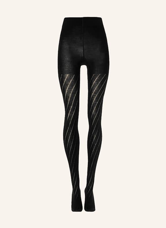 Wolford Strumpfhose MERINO DOT TIGHTS SCHWARZ