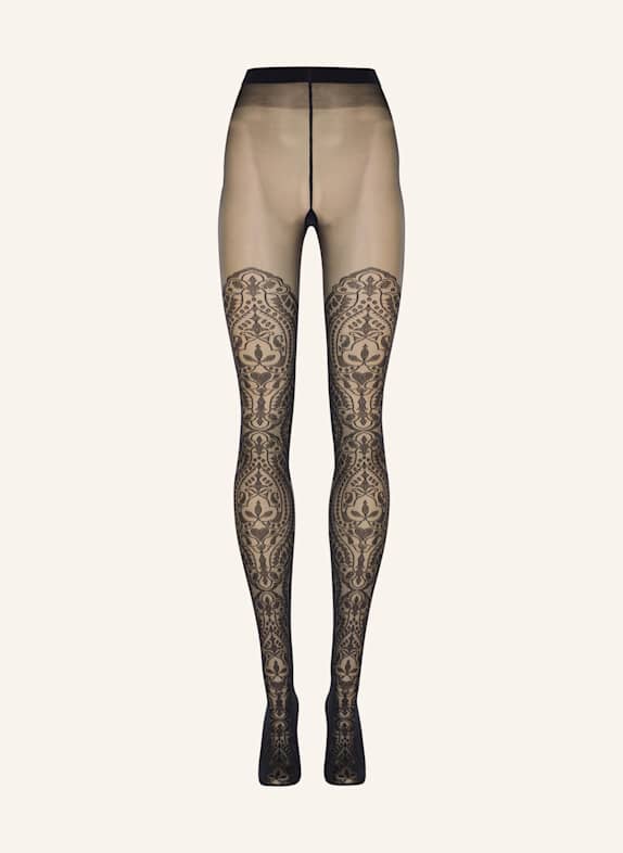 Wolford Strumpfhose ORNAMENT TIGHTS SCHWARZ