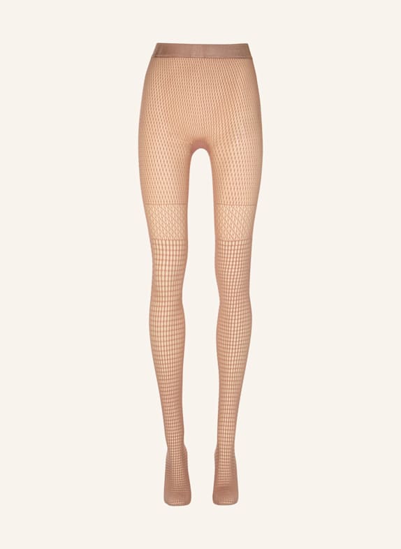 Wolford Strumpfhose MOSAIC NET TIGHTS BEIGE