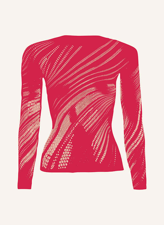 Wolford Pullover ORGANIC NET TOP LONG SLEEVES PINK