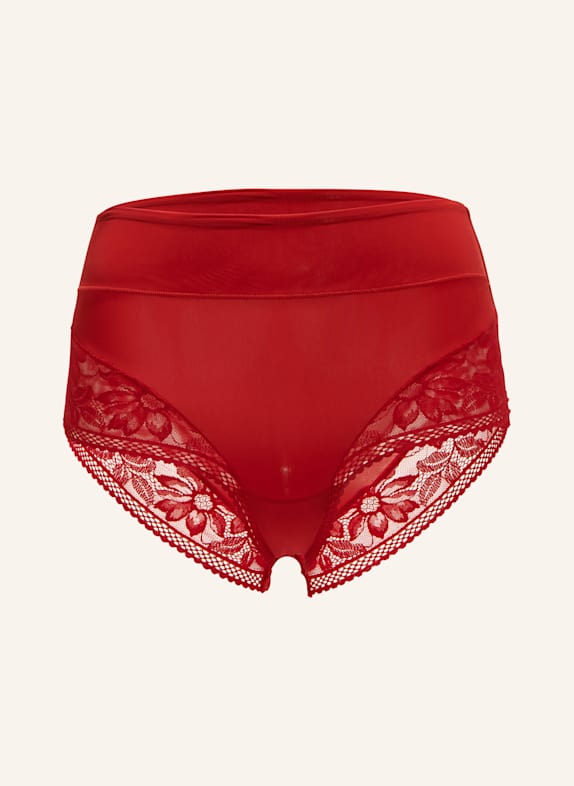Wolford Lingerie Tanga LACE HIGH WAIST BRIEF ROT