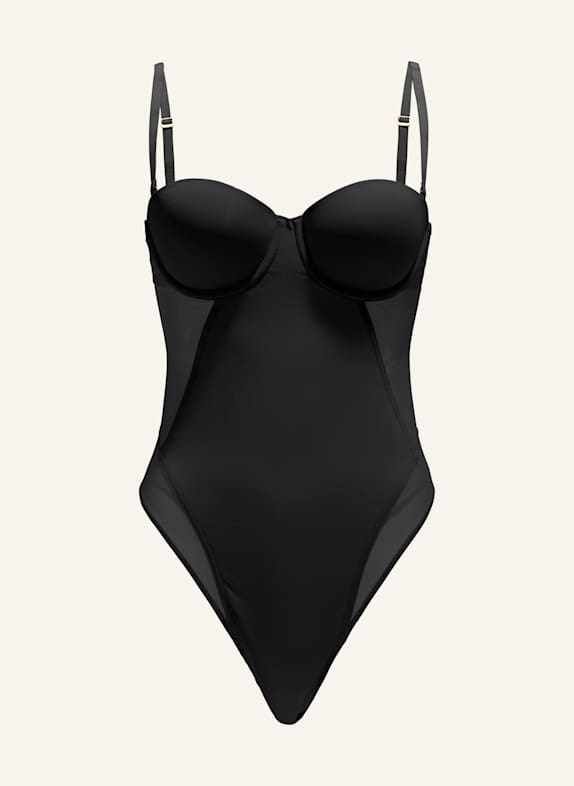 Wolford Bodies ohne Cups MICROFIBRE LIGHT SHAPE BODY SCHWARZ