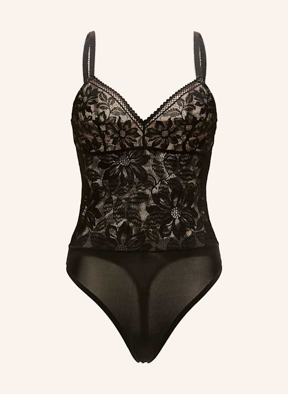 Wolford Bodies ohne Cups LACE BODY SCHWARZ