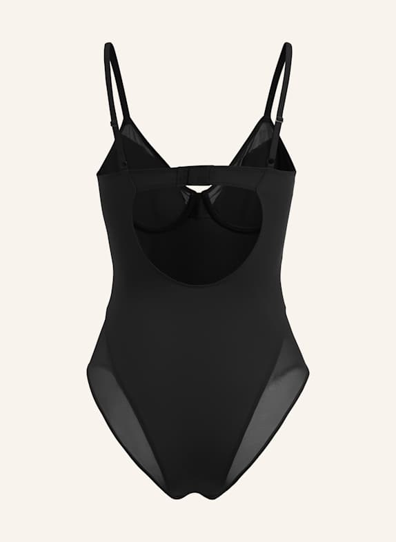 Wolford Bodies ohne Cups SHEER OPAQUE BODYSUIT SCHWARZ