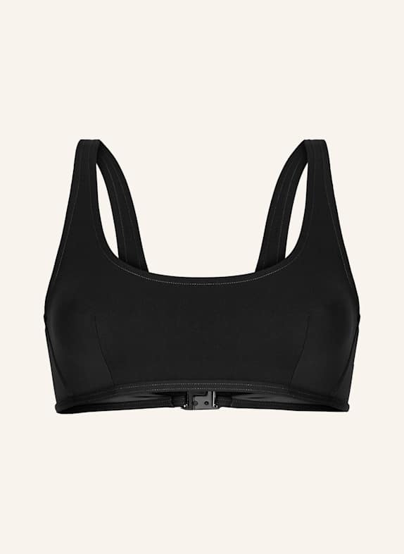 Wolford Bikini Oberteil SHEER & OPAQUE SWIM TOP SCHWARZ