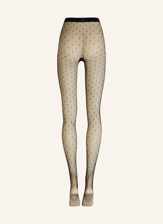 Wolford Wolford Tights Dotted Net Tights SCHWARZ