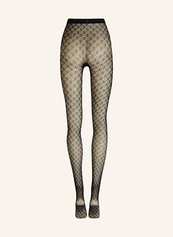 Wolford Wolford Tights Blossom Net Tights SCHWARZ