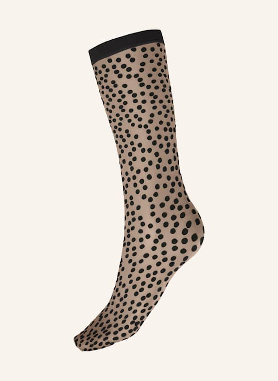 Wolford Feinstrumpf-Söckchen SWEET DOTS SOCKS NUDE