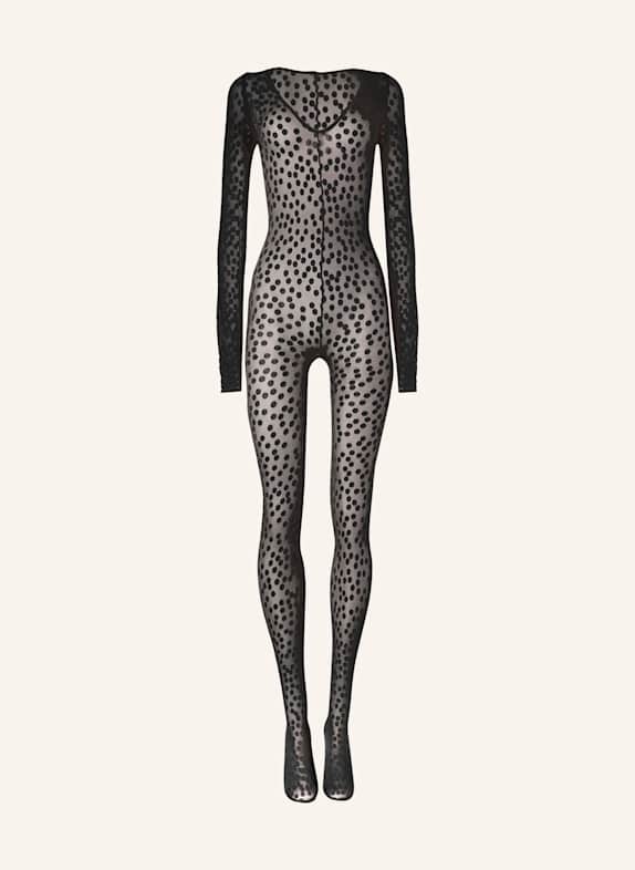 Wolford Wolford Jumpsuit Sweet Dots Catsuit SCHWARZ