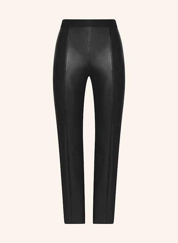 Wolford 7/8-Hose JENNA in Lederoptik BRAUN