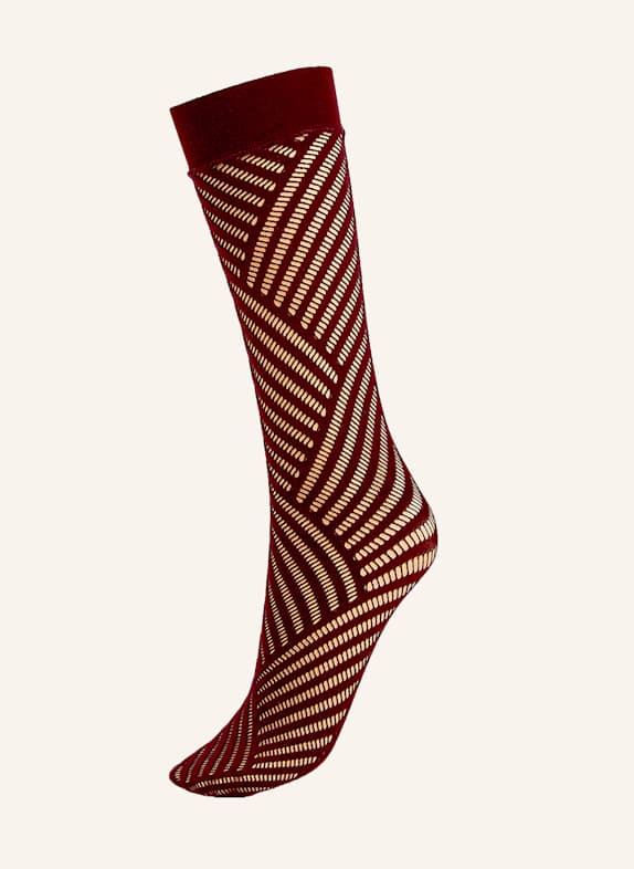 Wolford Kniestrumpf NET KNEE-HIGHS BRAUN
