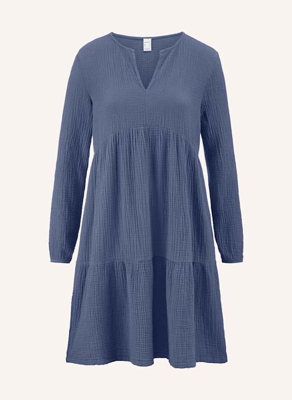 hessnatur Musselin Nachthemd BLAU