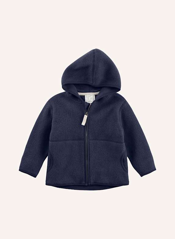hessnatur Fleece-Jacke BLAU