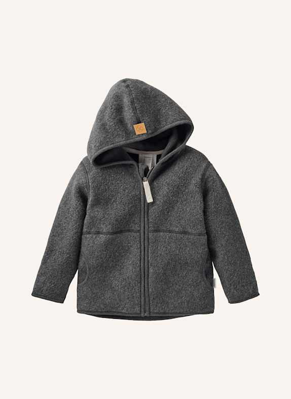 hessnatur Fleece-Jacke GRAU