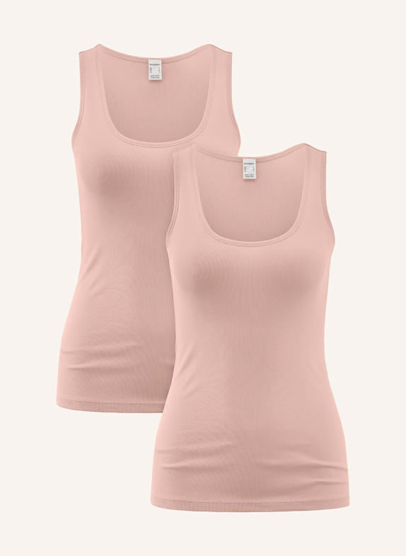 hessnatur Tanktop Rundhals Fitted 2er-Set ROSA