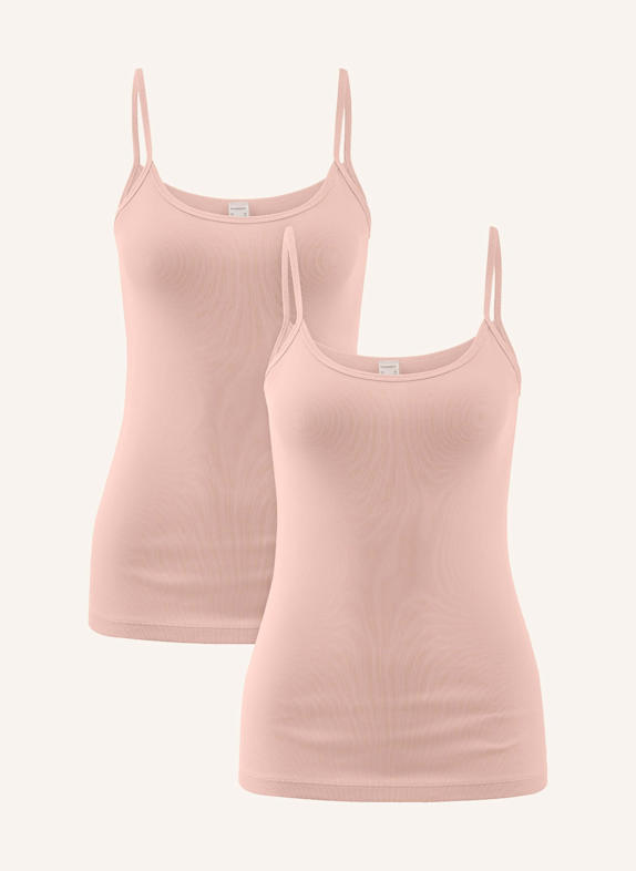 hessnatur Spaghetti Top Fitted 2er-Set ROSA