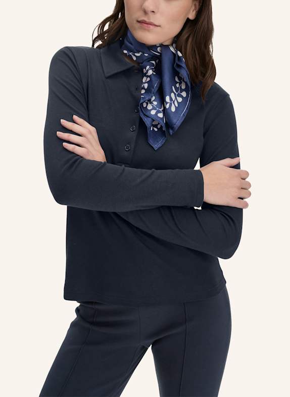 hessnatur Longsleeve Polo BLAU