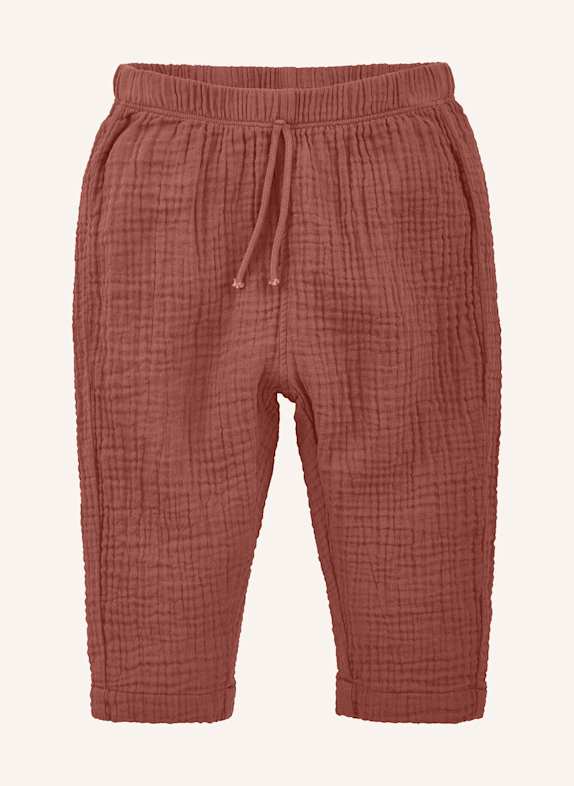 hessnatur Musselin Hose Regular BRAUN