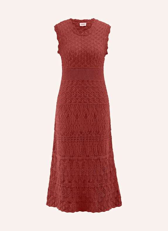hessnatur Strick Kleid BRAUN