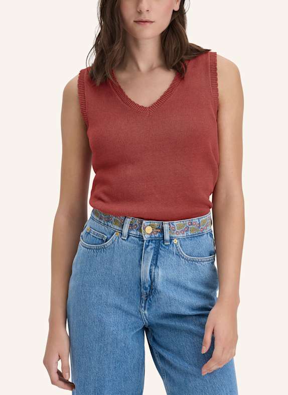 hessnatur Strick Top BRAUN