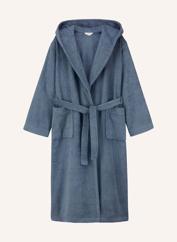hessnatur Langer Bademantel Relaxed BLAU