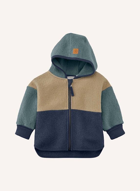 hessnatur hessnatur Walkjacke aus reiner Bio-Merinowolle BLAU