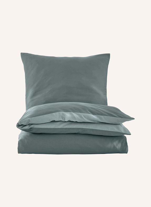 hessnatur Satin Wende Bettwäsche-Set GRÜN