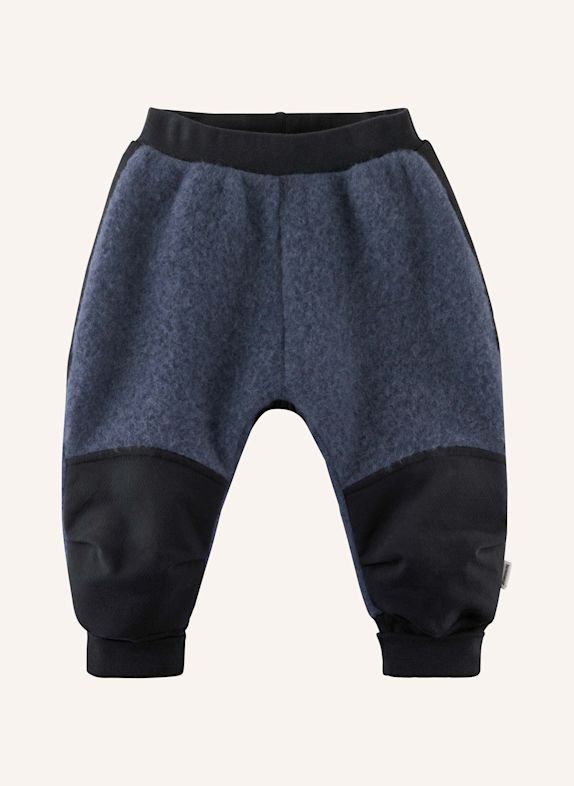hessnatur hessnatur Wollfleece Hose mit Softshell aus Bio-Merinowolle BLAU