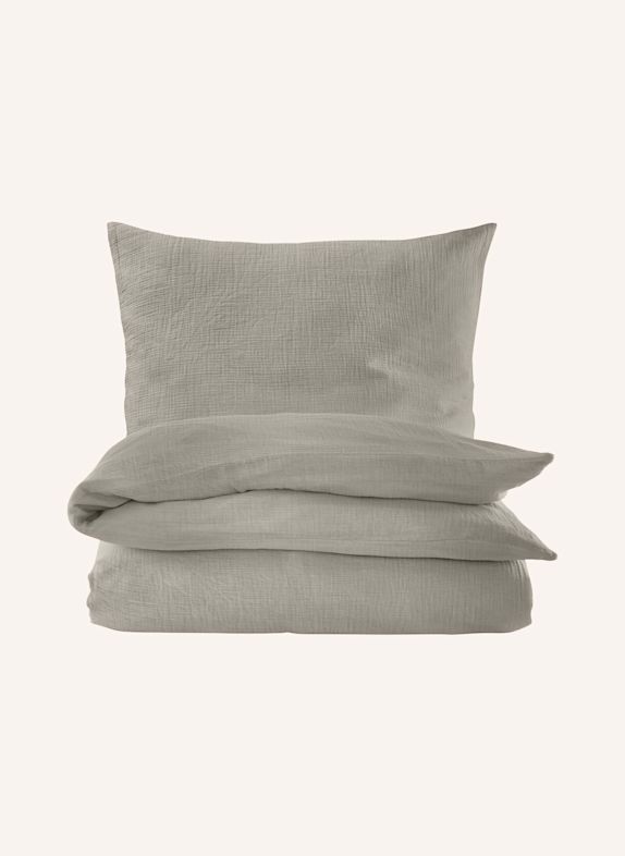 hessnatur Musselin Bettwäsche-Set BEIGE