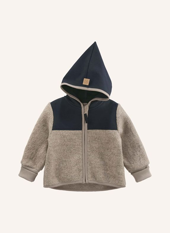 hessnatur Wollwalk Jacke GRAU